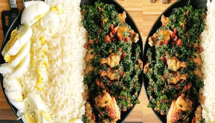 White Rice/Sauce and Boiled Eggs