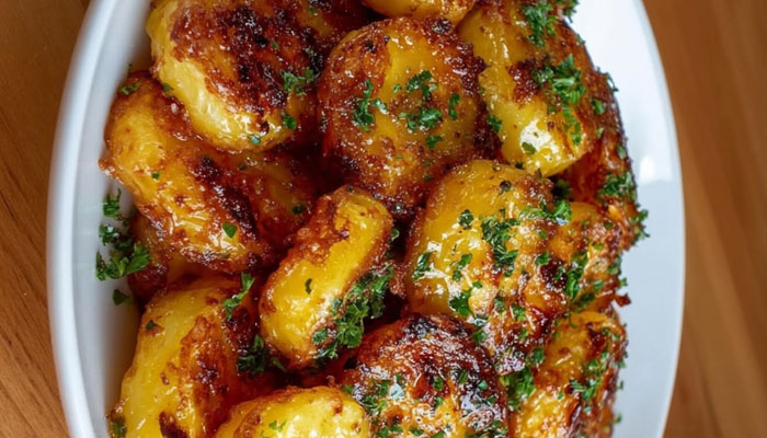Garlic Herb Crust Potatoes