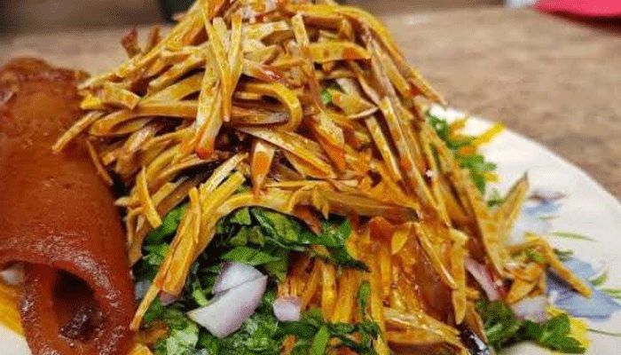 Ugba with Kpomo and Veggies