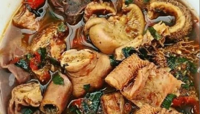 Goat Intestines Pepper Soup
