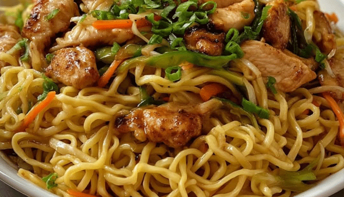 Spagetti Chopped Chicken & Veggies