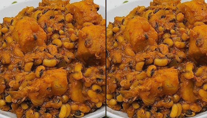 Jellof Beans & Boiled Plantain