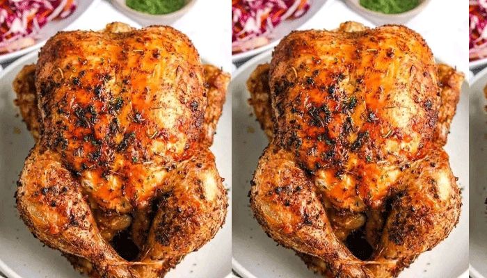 Toasted Full Chicken with Veggies