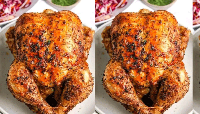 Toasted Full Chicken with Veggies