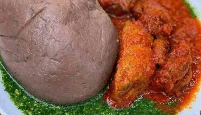 Amala & Ewedu with Pepped Meat Stew